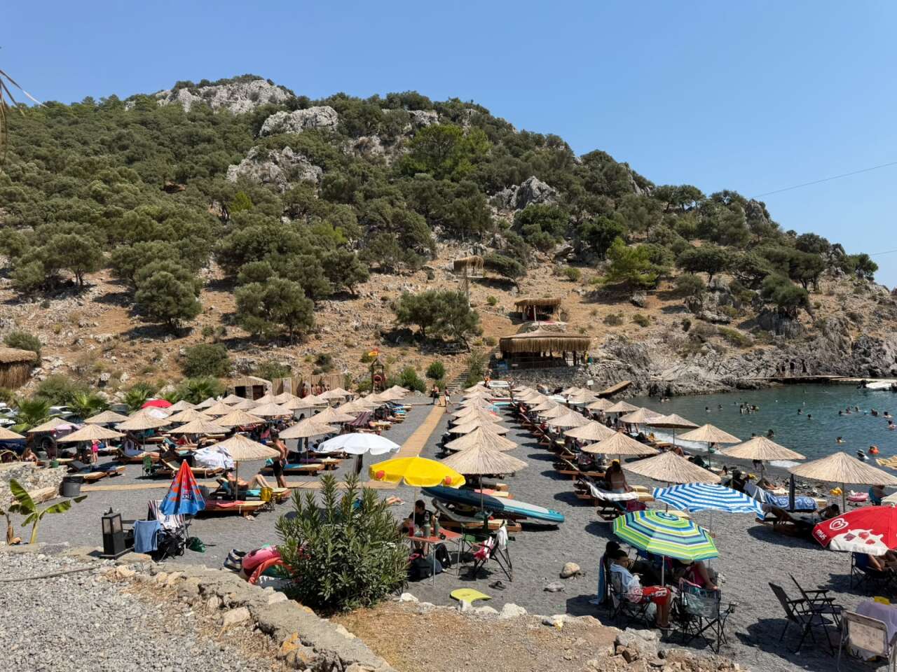 Muğla’nın Saklı Cennetine Akın: 38 Dereceye Rağmen Aşı Koyu Doldu Taştı 4